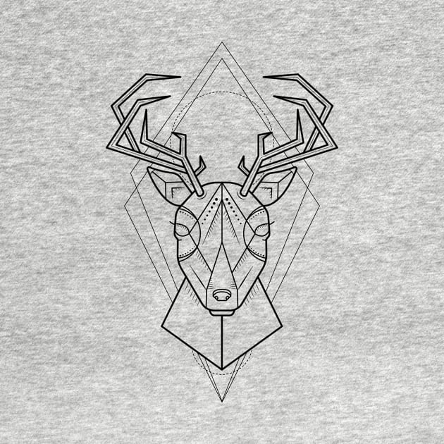 Geometric Deer by Lionti_design